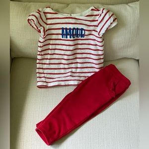 Janie and Jack baby girl outfit, 6-12m